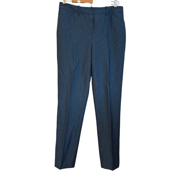 Carlisle Womens Blue Houndstooth Pattern Slim Fit Trousers Size 8 women pants - Picture 12 of 12